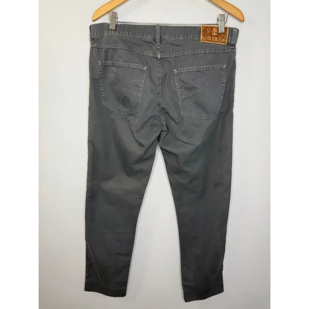 Brunello Cucinelli Men's Dyed Taupe Slim-Straight Leg Five-Pocket Pants Sz 50- M